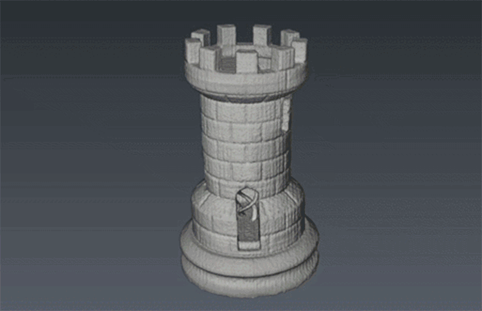 3D billede af skakbrik